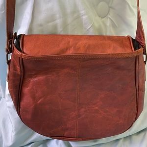 Leather crossbody purse